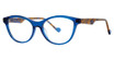 Fashiontabulous Eyeglasses 10x274 Indigo crystal/Honey marble