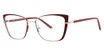 Genevieve Boutique Eyeglasses INVITATION Satin burgundy/Gold