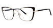 Genevieve Boutique Eyeglasses INVITATION Satin black/Gold