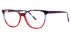 Modern Art Eyeglasses A635 Red Crystal/Indigo Hz