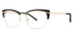 Modern Art Eyeglasses A636 Black/Gold