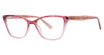 Genevieve Paris Design Eyeglasses WINSOME Pink Crystal Fade