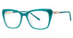 Modern Times Eyeglasses HINT Teal Cry/Gold