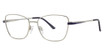 Modern Metals Eyeglasses CATHERINE Silver/Navy