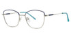 Modern Times Eyeglasses AGATHA Navy/Silver