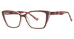 Modern Plastics II Eyeglasses STIRRING Taupe/Crystal/Red