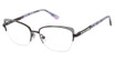 Jimmy Crystal New York Eyeglasses Lucia Onyx/ONYX