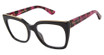STUART WEITZMAN Eyeglasses WZN 1008/G BK GLITTR/0NS8