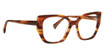 Badgley Mischka Eyeglasses Leonne BROWN HORN/BRH
