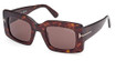 Tom Ford Eyeglasses FT1188 dark havana / brown/52E