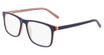 Marchon NYC Eyeglasses M-3030 NAVY/RED/SAND CRYSTAL LAMINATE/419