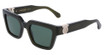 Ferragamo Eyeglasses SF2066S TRANSPARENT DARK GREEN/302