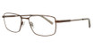 Nautica Eyeglasses N7347 SATIN BROWN/210