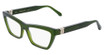 Ferragamo Eyeglasses SF3021 TRANSPARENT GREEN/317