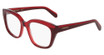 Ferragamo Eyeglasses SF3023 TRANSPARENT RED/DARK RED/613