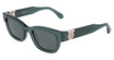 Ferragamo Eyeglasses SF2067S TRANSPARENT GREEN/317