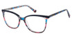 BETSEY JOHNSON Eyeglasses FUN AND GAMES Blue/BLU
