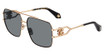 Roberto Cavalli Eyeglasses SRC131 SH.ROSE GOLD W/BLACK PARTS