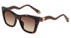 Roberto Cavalli Eyeglasses SRC129M SHINY BROWN/YELLOW HAVANA