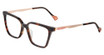 Yalea Eyeglasses VYA182 SHINY DARK HAVANA