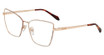 Just Cavalli Eyeglasses VJC133 SHINY GOLD COPPER WITH COLOURED PARTS