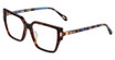 Just Cavalli Eyeglasses VJC127 SHINY BROWN/YELLOW HAVANA