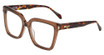 Just Cavalli Eyeglasses VJC139 SHINY TRANSP.LIGHT BROWN