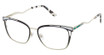 Jimmy Crystal New York Eyeglasses Tellaro Raven/RAVEN