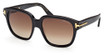 Tom Ford Eyeglasses FT1236 shiny black / gradient brown/01F