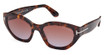 Tom Ford Eyeglasses FT1086 dark havana / gradient brown/52F