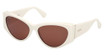 MaxMara Eyeglasses MM0132 white / brown/21E