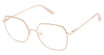 Jill Stuart Eyeglasses JS 465 SHINY GOLD BEIGE/1
