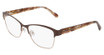 Nine West Eyeglasses NW8025 BROWN/GOLD/210