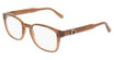 Ferragamo Eyeglasses SF3027E TRANSPARENT BROWN/232