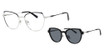 AirMag Eyeglasses AIRMAG A6382 Matte Black Grey/Silver/C2