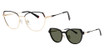 AirMag Eyeglasses AIRMAG A6382 Matte Black Burgundy/Gold/C1
