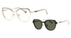 AirMag Eyeglasses AIRMAG A6382 Matte Brown/Gold/C3