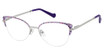 BETSEY JOHNSON Eyeglasses AMBITIOUS Purple/PUR