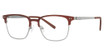 Jhane Barnes Eyeglasses Modal Brick/BC