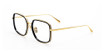 Linda Farrow Eyeglasses LFL1581 ALICIA BLACK/ YELLOW GOLD/001