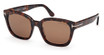 Tom Ford Eyeglasses FT1216 dark havana / brown polarized/52H