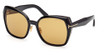 Tom Ford Eyeglasses FT1223 shiny black / brown/01E