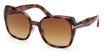 Tom Ford Eyeglasses FT1223 blonde havana / gradient brown/53F