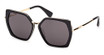 MaxMara Eyeglasses MM0136 shiny black / smoke/01A