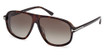 Tom Ford Eyeglasses FT1208 dark havana / gradient roviex/52K