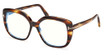 Tom Ford Eyeglasses FT6043-B coloured havana/055