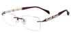 Line Art Eyeglasses XL 2187 Wine/WI