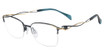 Line Art Eyeglasses XL 2189 Teal/TL
