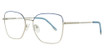 New Millennium Eyewear Eyeglasses INTEGRA SIL/BLUE