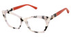 Jill Stuart Eyeglasses JS477 Black/White Tortoise